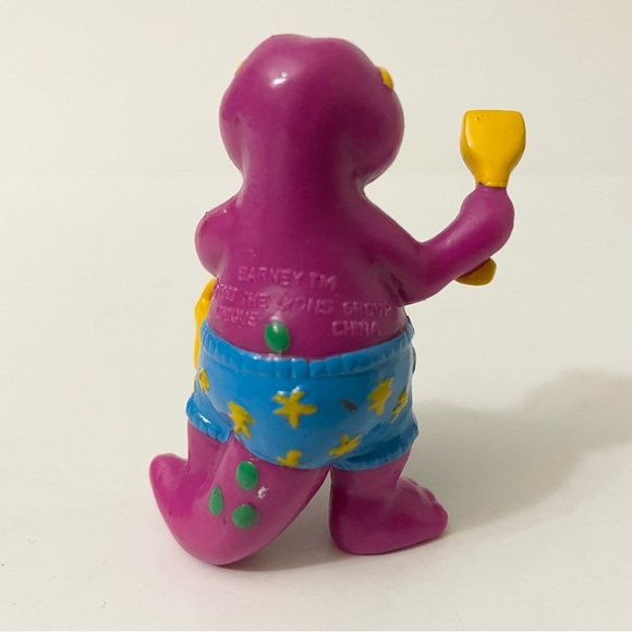 Vtg 1993 Barney With Crown and at the Beach Loose Figures Lyons Group - Picture 11 of 15